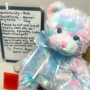 ORIGINAL OWNER BNWT VTG TY FRESCO BEAR NEVER DISPLAYED NEVER PLAYED WITH PERFECT